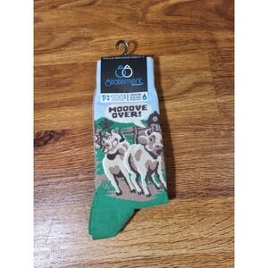 NWT Statement Sockwear Mooove‎ Over Cow Socks